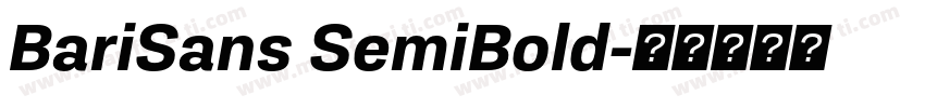BariSans SemiBold字体转换